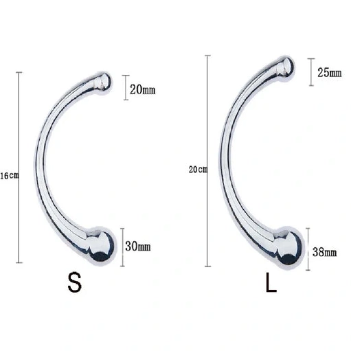 Double Steel Stainless 5858 Elegant Anal Ended Hook 0317